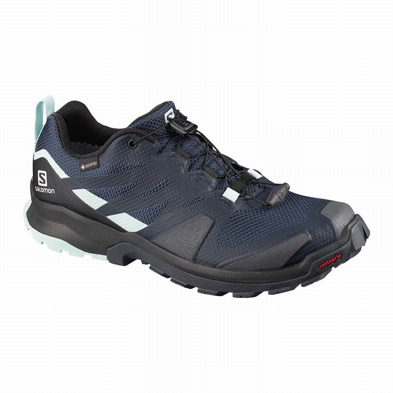 SALOMON XA ROGG GTX W Philippines - Women's Trail Running Shoes - Navy/Black | 487695-PVR